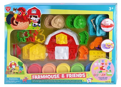 Image de Playgo Farm and Friends Clay Set - 8 pots d'argile