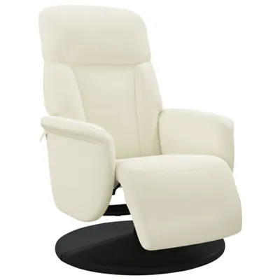 Immagine prodotto di vidaXL Poltrona relax con poggiapiedi in velluto crema
