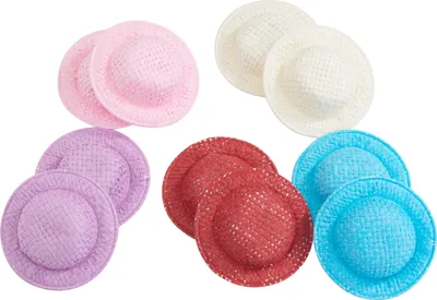 Produktbild von VBS Strohhut "Sortiert", Ø 5 cm, 10 Stück