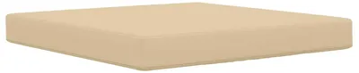 Image de Coussin de canapé d'extérieur vidaXL, beige, 80 x 80 x 8 cm, polyester