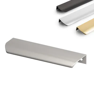 Produktbild von Aluminium Möbelgriff Griffleiste Silber-Optik 116 mm (Bohrlochabstand 96 mm)