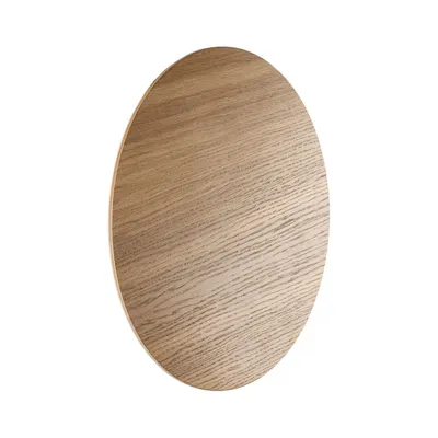 Produktbild von Wandlampe Metall Holz Eiche Braun G9 4-flammig rund Modern Wandleuchte