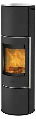 Produktbild von Kaminofen Fireplace Perondi RLU Stahl schwarz 6,4 kW mit Glasabdeckung