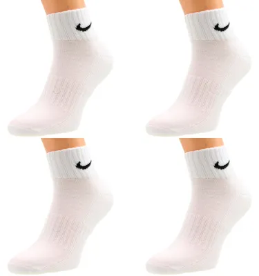 Produktbild von Nike Socken Herren Damen One Quater Socks - Farbe: 4 Paar weiss - Größe: 46-50