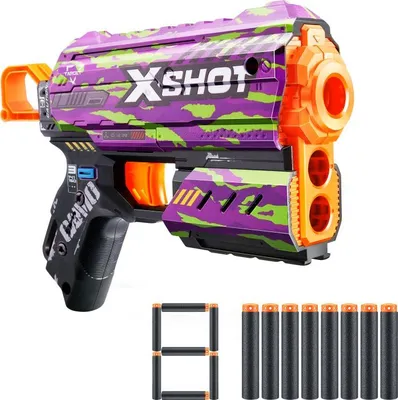 Produktbild von Zuru X-SHOT Skins Flux Launcher - Kreuzblütler-Muster 36516J