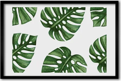 Produktbild von Bild 60x40 MDF-Rahmen, Wandkunst monstera