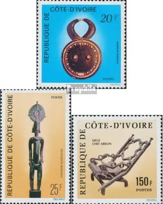 Produktbild von Briefmarken Elfenbeinküste 1976 Mi 483-485 (kompl.Ausg.) postfrisch Kunsthandwerk