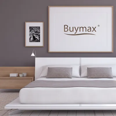 Produktbild von Buymax® Bettwäsche Bettbezug 155x220 cm, Kopfkissenbezug 80x80 cm 2 teilig Deckenbezug Set aus 100% Baumwolle Renforce mit Reissverschluss