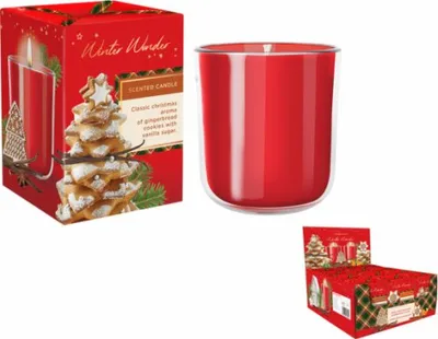 Immagine prodotto di Candela in vetro WINTER WONDER-COOKIES+VANILLA 150g