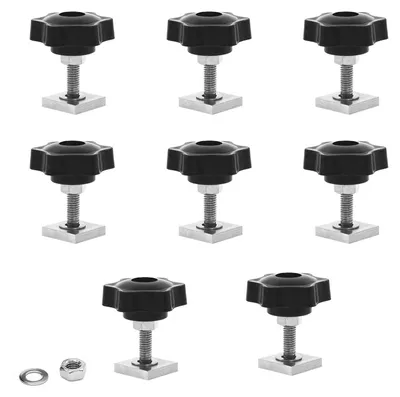 Immagine prodotto di Set di 8 connettori a T in acciaio inossidabile M6x35mm per la costruzione di mobili