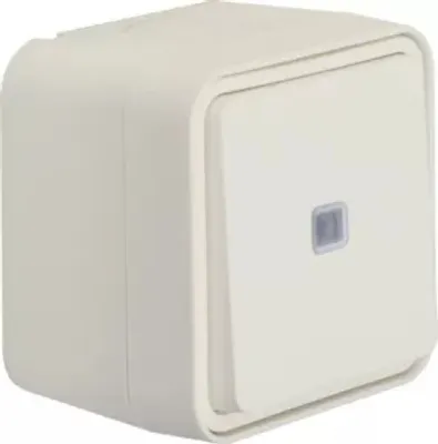 Zdjęcie produktu dla Berker 31763502, Przełącznik kołyskowy, Termoplastyczny, Matowy, Biały, IP55, 250 V