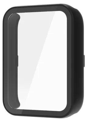 Obrázok produktu pre INF Tvrdené sklo s integrovaným ochranným krytom kompatibilné s Xiaomi Mi Band 7 Pro — PC+tvrdené sklo celotelová ochrana čierna