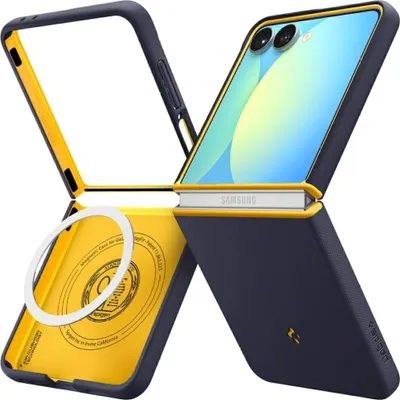 Obrázek produktu pro Spigen Nano Pop, Obal, Samsung, Galaxy Z Flip 7, 17,3 cm (6.8"), Borůvka, Námořnická modrá, Žlutá