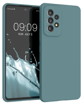 Produktbild von kwmobile Handyhülle für Samsung Galaxy A53 5G Hülle - Case Silikon - Kabelloses Laden - Schutzhülle Cover in Arctic Night