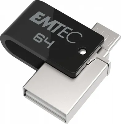Produktbild von EMTEC USB-Stick 64 GB T260 USB 2.0 micro-USB Dual