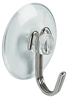 Obrázek produktu pro Spirella 10.10985, Vnitřní, Háček na ručník, Průhledná, PVC, Nerezová ocel, Lepicí páska, Kulatý