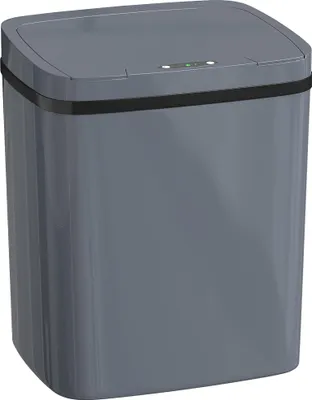 Obrázok produktu pre HOMCOM Senzorový odpadkový kôš 15 l Automatický odpadkový kôš s dvoma režimami otvárania, sivý