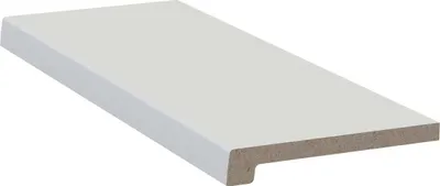 Produktbild von Werzalit Fensterbank Exclusiv Polarweis - Perlstruktur, Tiefe: 450 mm x Länge: 1800 mm mit ABS Kante zweiseitig