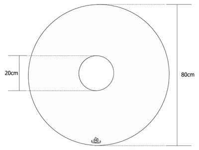 Produktbild von Grillring XXL | Grillplatte | Feuerplatte | BBQ | für Feuertonne & Kugelgrill, Größe:Ø 80cm
