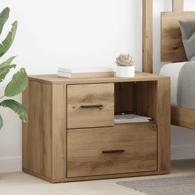 Produktbild von vidaXL Nachttisch Artisan-Eiche 35 x 60 x 50 cm Holzwerkstoff