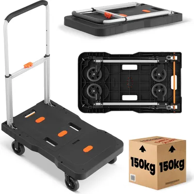 Zdjęcie produktu dla Wózek transportowy składany mobilny platformowy HIGHER Compact 150kg