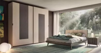 Zdjęcie produktu dla Zestaw do sypialni łóżko 2x szafki nocne design luksusowe nowe 3-częściowe nowoczesne łóżka