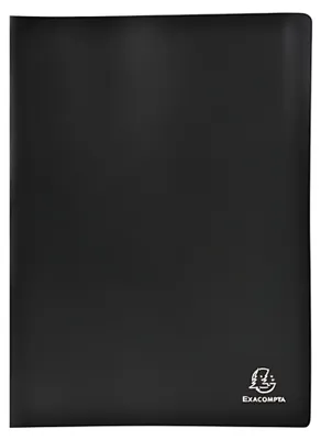 Produktbild von Exacompta 8551E Sichtmappe A4 Polypropylen 50 Hüllen Schwarz