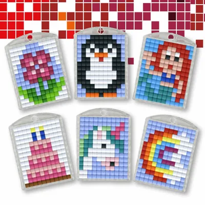 Produktbild von Pracht Creatives Pixel Bastelset 77 6 Medaillons