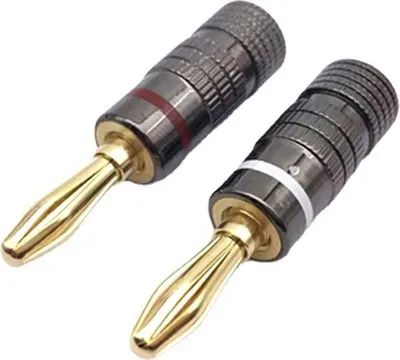 Zdjęcie produktu dla INF 4 mm pozłacane wtyki bananowe, 4 szt