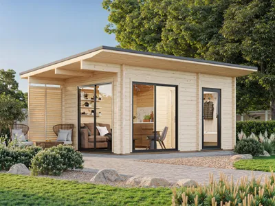 Produktbild von Palmako Ferienhaus Cecilia 14,2 m² Slide Plus - 70 mm