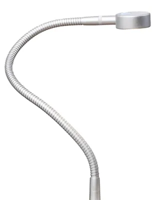 Image de Kalb | Lampe de lecture LED, lampe de chevet, lampe flexible, chrome gris argenté,tactile, gris argenté / aluminium anodisé, lot de 1