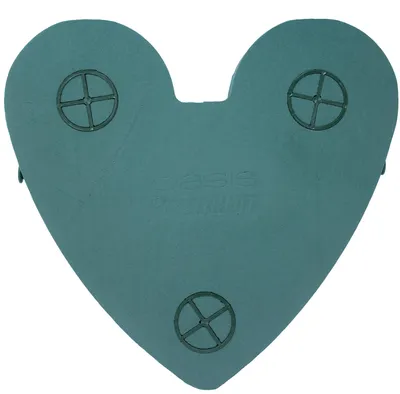 Produktbild von OASIS® Autoherz Nasssteckschaum Hochzeit Kutschen Dekoration 42cm - Grün