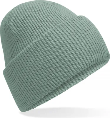 Immagine prodotto di Beechfield B385R | Classic Engineered Deep Cuffed Beanie - Farbe: Dusty Green - Größe: Taglia unica