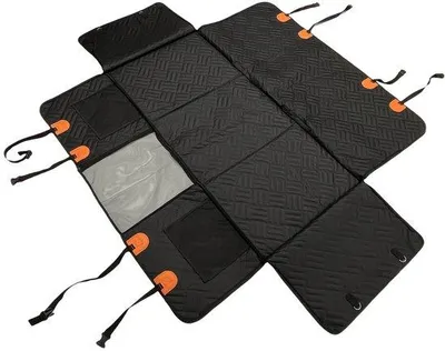 Produktbild von Auto-Achterbank-Decke, antislip, schwarz, für Auto-Innenräume.