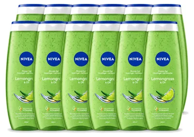 Produktbild von 12 x NIVEA Lemongrass & Oil Care Duschegel - 500 ml - Vorteilspackung - 12 Stücke