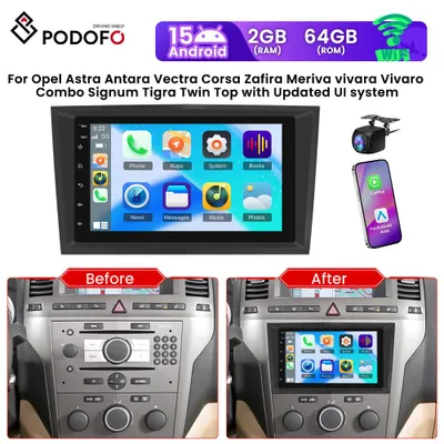 Produktbild von Android Autoradio – Auto-Multimediasystem – Einbauradio – Navigationssystem – 7-Zoll-Touchscreen
