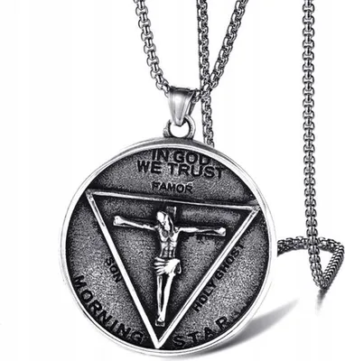 Imagen del producto de "En Dios confiamos" - Collar de plata. Modelo 323