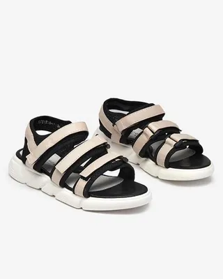 Produktbild von Mädchensandale mit Klettverschluss in beige Mumin-Shoes, Größe 32