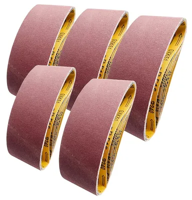 Image de Lot de 15 bandes abrasives – Différents grains – 75 x 533 mm