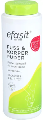 Produktbild von efasit Fuß & Körper Puder, 100 g PUD