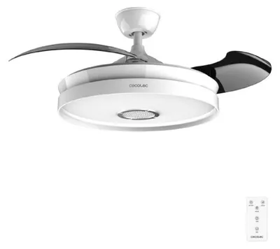 Produktbild von Cecotec EnergySilence Aero 4360 Invisible Sound, Haushalts-Lamellenlüfter, Weiß, Zimmerdecke, 25 m², 106 cm, Fernbedienung