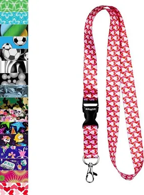 Produktbild von Lanyard Herzrosa - Mit Metallclip