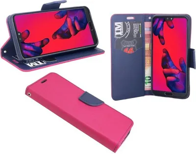 Obrázek produktu pro Huawei P20 Pro pouzdro na mobilní telefon kapesní flipové pouzdro na smartphone ochranné pouzdro růžové