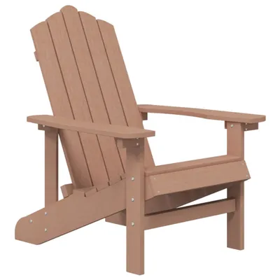 Image de vidaXL Chaise de jardin Adirondack HDPE Marron