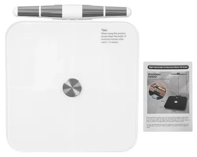 Produktbild von Körperfettwaage, Bluetooth-Konnektivität, Mehrbenutzerunterstützung, WEISS