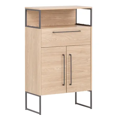 Produktbild von Badezimmer Kommode LIMOGES-80 in Eiche hell Nb., B/H/T: 65,2/112,5/33,1 cm