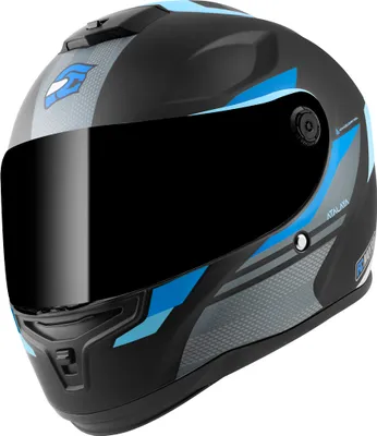 Immagine prodotto di FC-Moto FF114B Casco Zeron, nero opaco/azzurro, XS