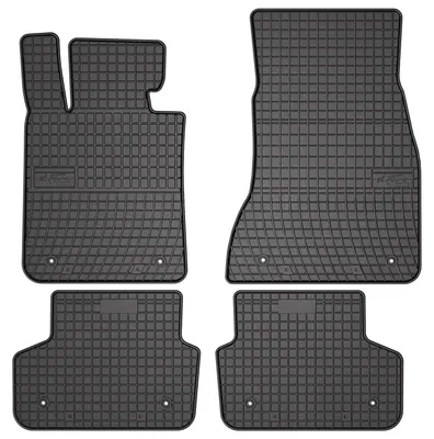 Image de Tapis de sol en caoutchouc pour BMW 5 G31 2017-2023 (break) – 4 pièces, noirs, sur mesure