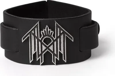 Produktbild von Sleep Token Lederarmband Herren Logo schwarz Standard