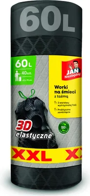 Immagine prodotto di Sacchi per rifiuti Jan N. Magnum LDPE 60 litri 40 pezzi